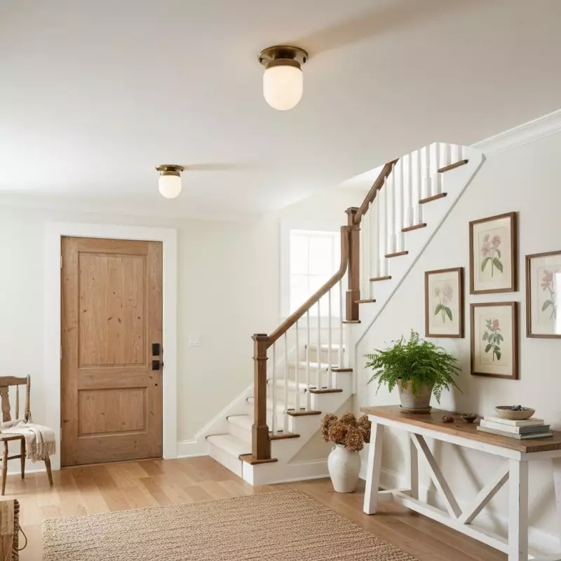 Roger Modern Brass Flush Mount Metal Ceiling Light