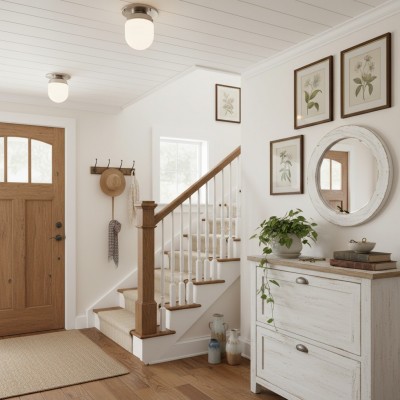 Roger Modern Brass Flush Mount Metal Ceiling Light