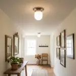 Roger Modern Brass Flush Mount Metal Ceiling Light