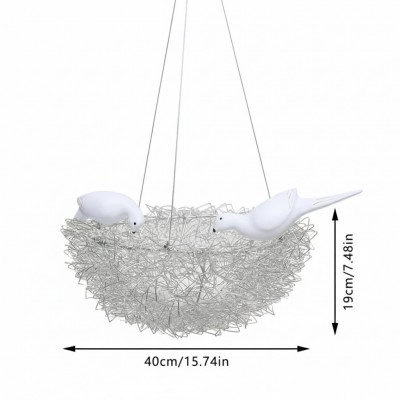 Rorik Creative Bird Nest Metal Pendant Light