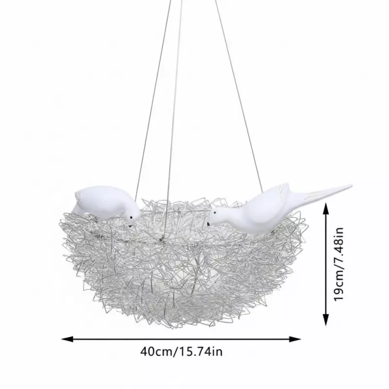 Rorik Creative Bird Nest Metal Pendant Light