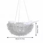 Rorik Creative Bird Nest Metal Pendant Light