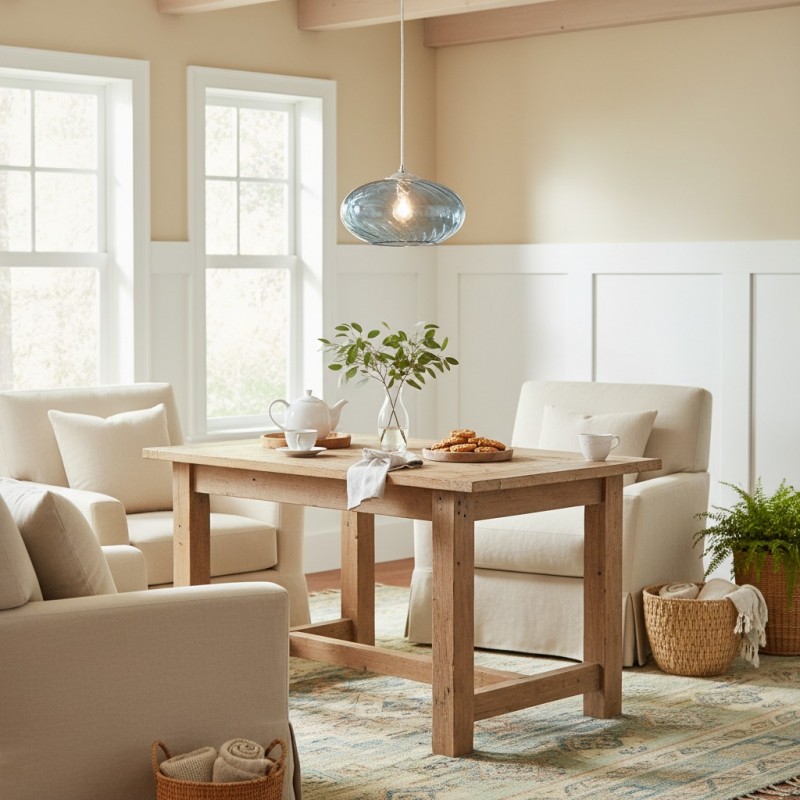 Lunaris Modern Globe Glass Pendant Light