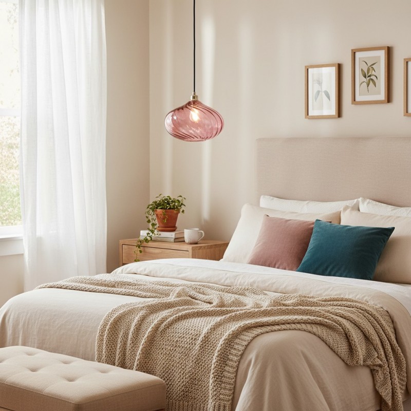 Lunaris Modern Globe Glass Pendant Light