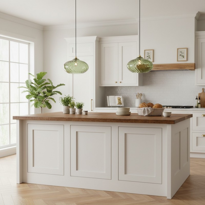 Lunaris Modern Globe Glass Pendant Light