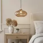 Lunaris Modern Globe Glass Pendant Light