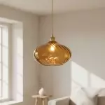 Lunaris Modern Globe Glass Pendant Light