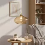 Lunaris Modern Globe Glass Pendant Light