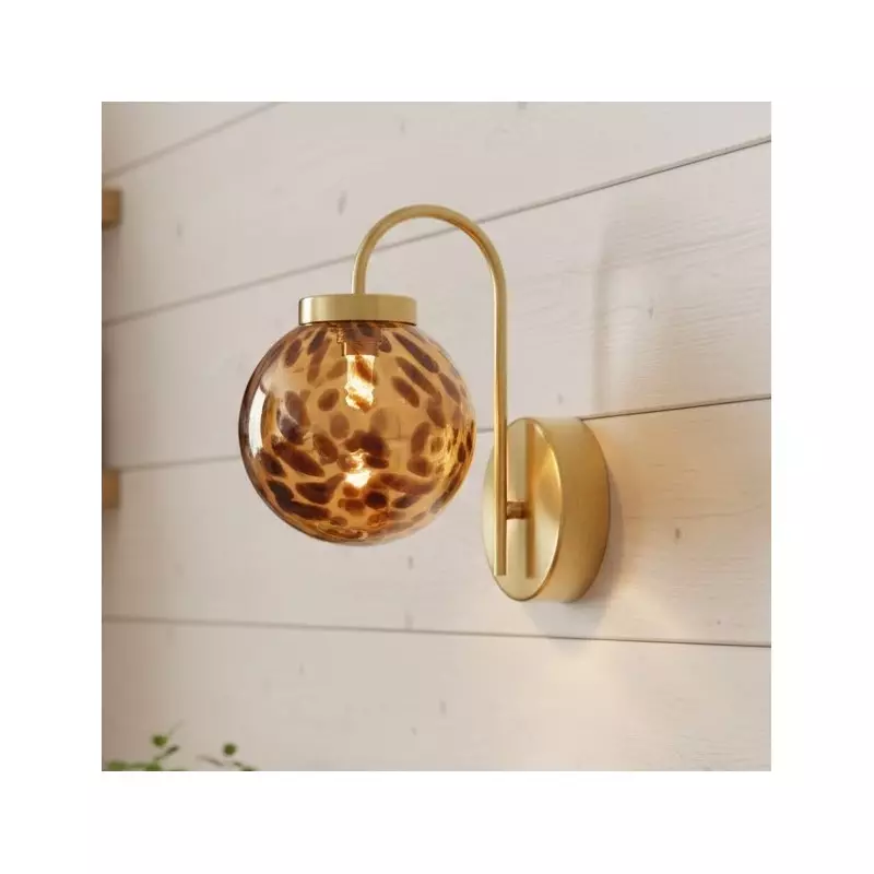 Ondrea Modern Rechargeable Ribbed Glass Globe Sconce