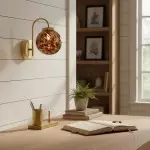 Ondrea Modern Rechargeable Ribbed Glass Globe Sconce