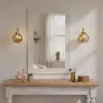 Ondrea Modern Rechargeable Ribbed Glass Globe Sconce