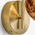 Ondrea Modern Rechargeable Ribbed Glass Globe Sconce