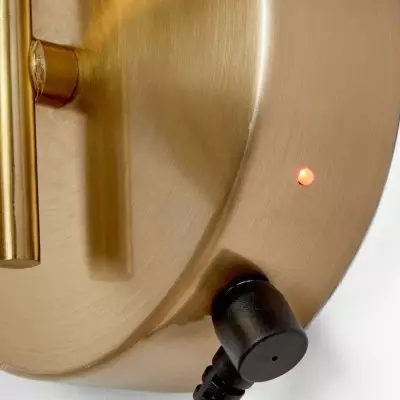 Ondrea Modern Rechargeable Ribbed Glass Globe Sconce