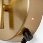 Ondrea Modern Rechargeable Ribbed Glass Globe Sconce