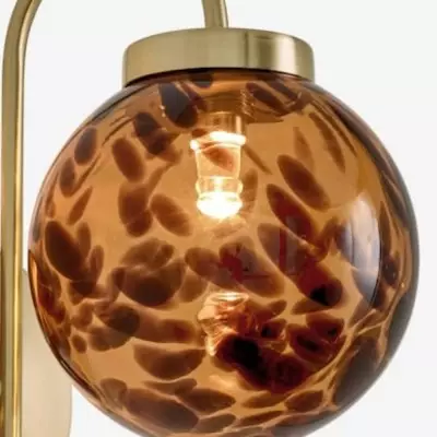 Ondrea Modern Rechargeable Ribbed Glass Globe Sconce