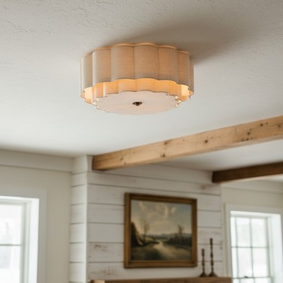 Syloria Vintage Fabric Flower Ceiling Light