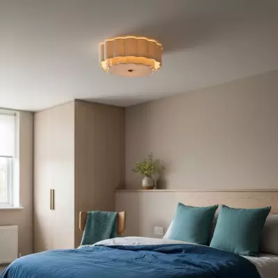 Syloria Vintage Fabric Flower Ceiling Light