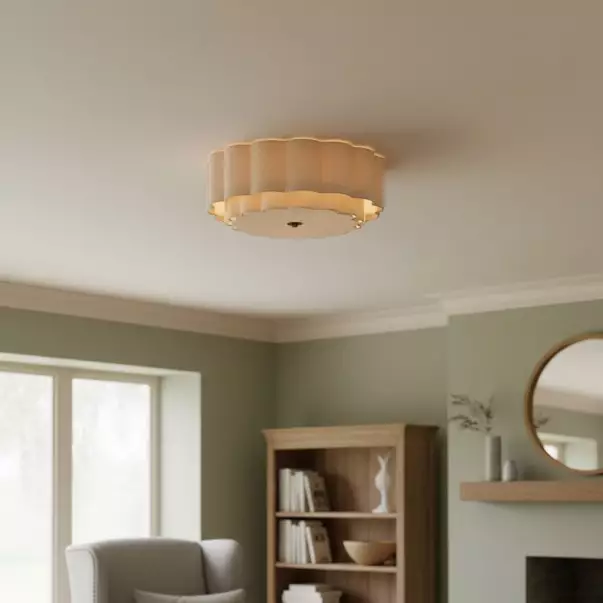 Syloria Vintage Fabric Flower Ceiling Light