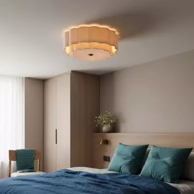 Syloria Vintage Fabric Flower Ceiling Light