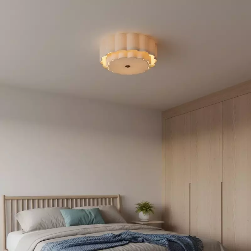 Syloria Vintage Fabric Flower Ceiling Light