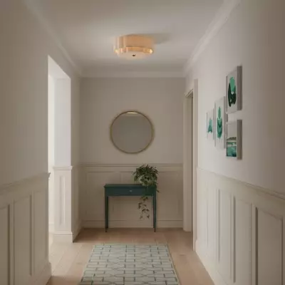 Syloria Vintage Fabric Flower Ceiling Light