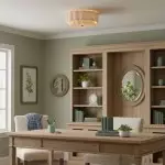 Syloria Vintage Fabric Flower Ceiling Light