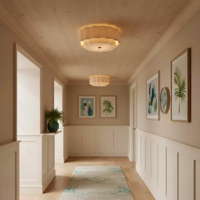 Syloria Vintage Fabric Flower Ceiling Light