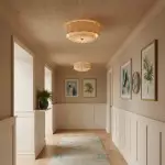 Syloria Vintage Fabric Flower Ceiling Light