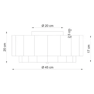 Syloria Vintage Fabric Flower Ceiling Light