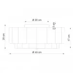 Syloria Vintage Fabric Flower Ceiling Light