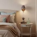 Caelith Vintage Fabric Scallop Sconce