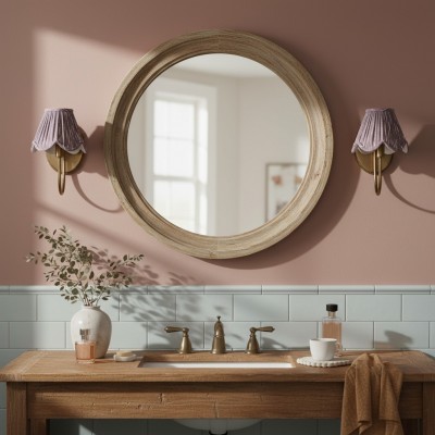 Caelith Vintage Fabric Scallop Sconce