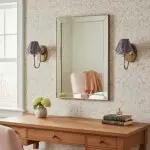 Caelith Vintage Fabric Scallop Sconce