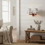 Elarion Vintage Fabric wisteria Twin Wall sconce