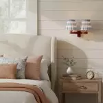 Elarion Vintage Fabric wisteria Twin Wall sconce