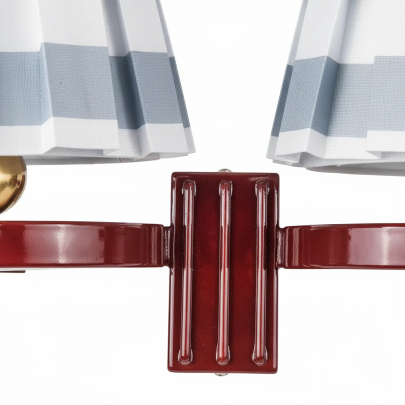 Elarion Vintage Fabric wisteria Twin Wall sconce