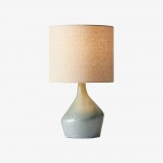 Daphne Vintage Ceramic Linen Shade Table Lamp