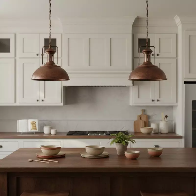 Soliviel Industrial Metal Dome Pendant Light