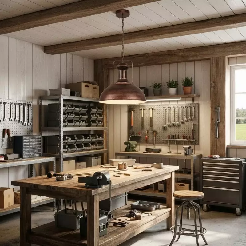 Soliviel Industrial Metal Dome Pendant Light