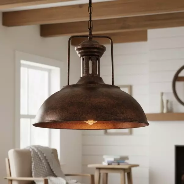 Soliviel Industrial Metal Dome Pendant Light