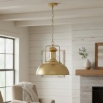 Soliviel Industrial Metal Dome Pendant Light