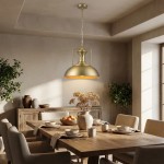 Soliviel Industrial Metal Dome Pendant Light