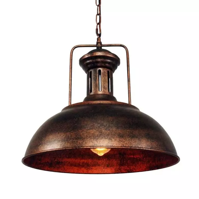 Soliviel Industrial Metal Dome Pendant Light