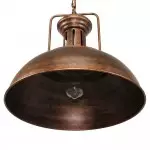 Soliviel Industrial Metal Dome Pendant Light