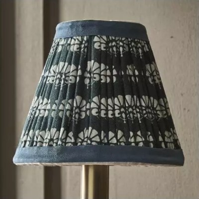 Orphelyx French Brass Fabric Shade Sconce Light