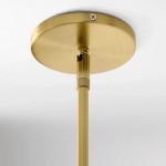 Auralis Modern Milk Glass 3-Light Dome Chandelier