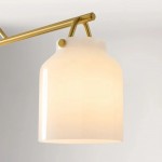 Auralis Modern Milk Glass 3-Light Dome Chandelier
