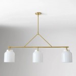 Auralis Modern Milk Glass 3-Light Dome Chandelier