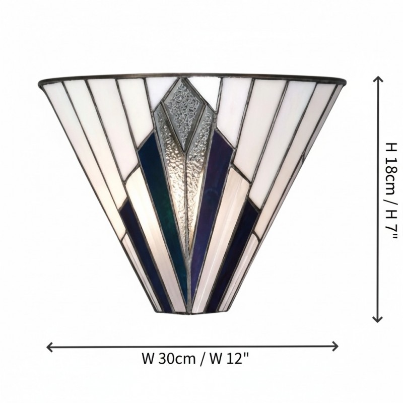 Eirwyn Tiffany Stained Glass Wall Sconce