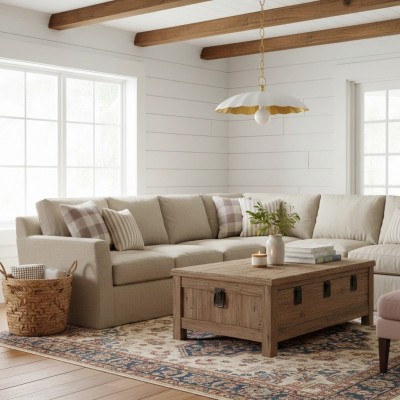 Velmara Farmhouse Metal Flower Pendant Light